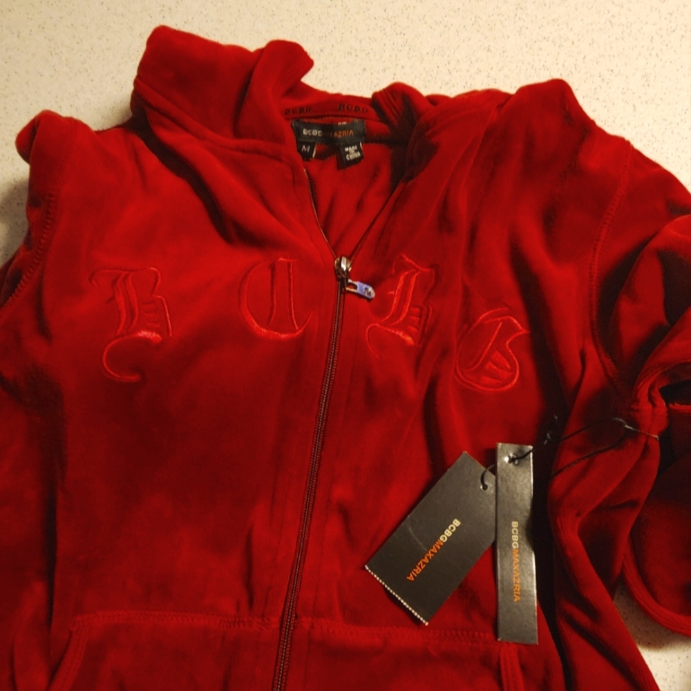 BCBG Velour Track Suit